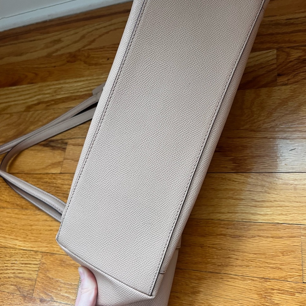 Coach Ava Crossgrain Leather Tote with Structured Design - F57526 - Soft Pink - Picture 4 of 7